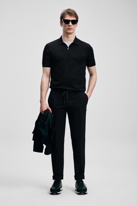 North Men's Modal Blend Sweater Black - LUFIAN