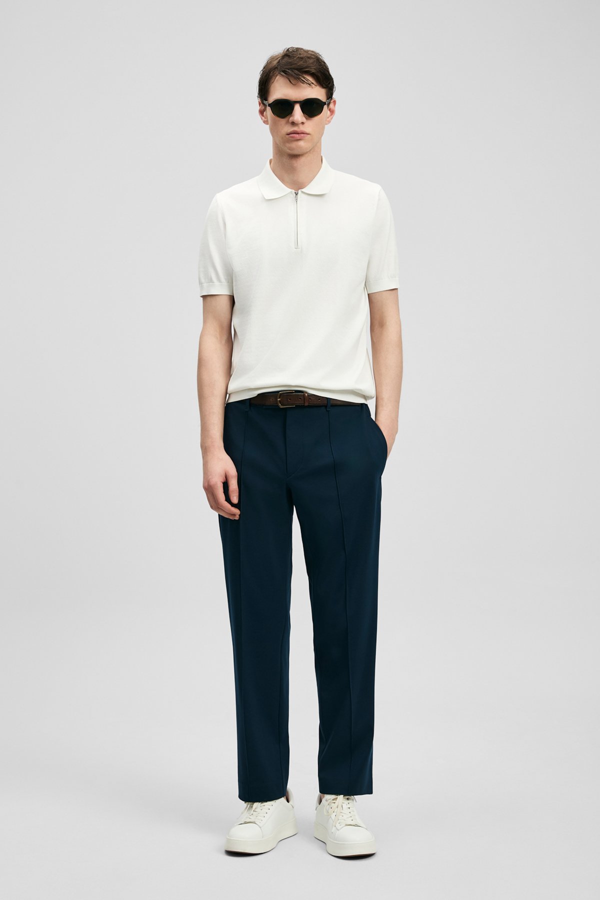 North Men's Modal Blend Sweater Off White - LUFIAN