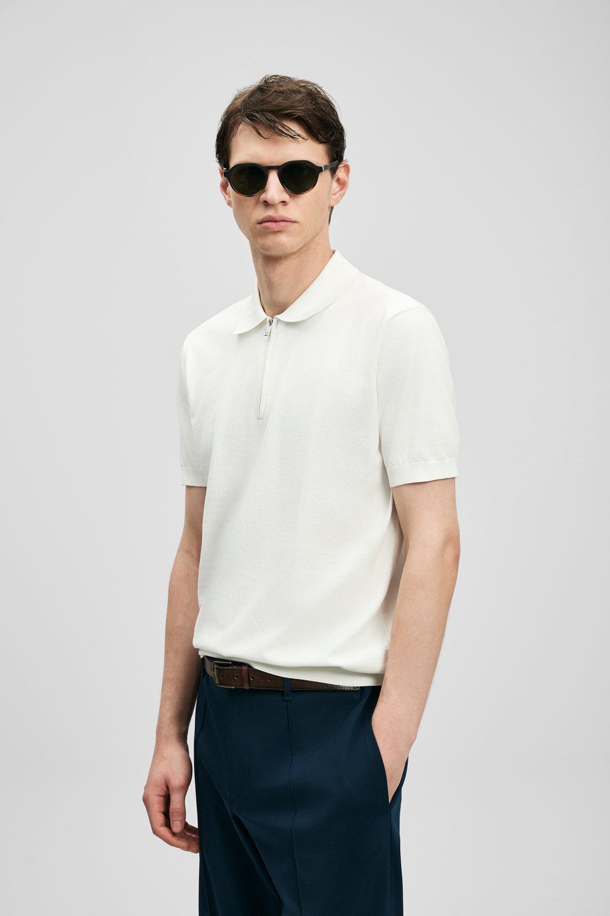 North Men's Modal Blend Sweater Off White - LUFIAN