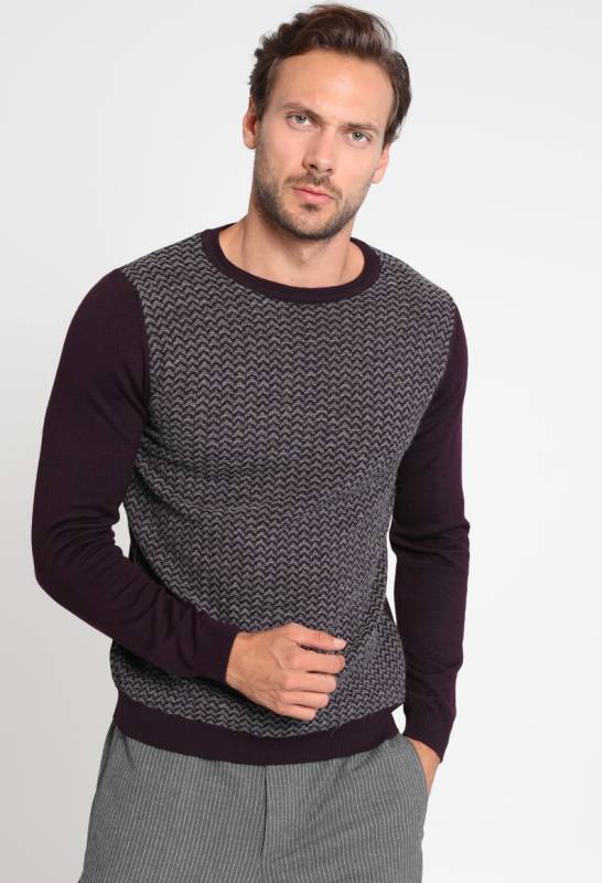 Nov Mens Sweater Damson - 4