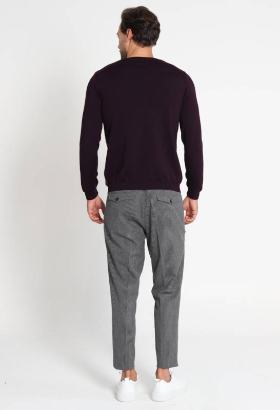 Nov Mens Sweater Damson - 5