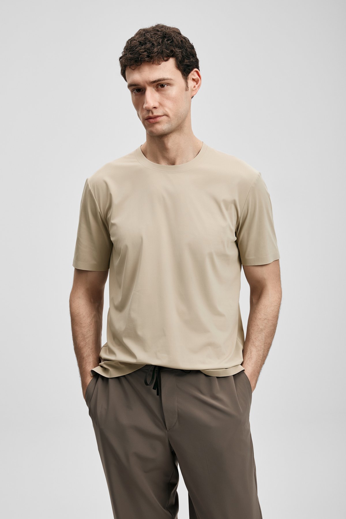 Nuvor Hi- Tech Performance Seamless T-Shirt Soil - LUFIAN