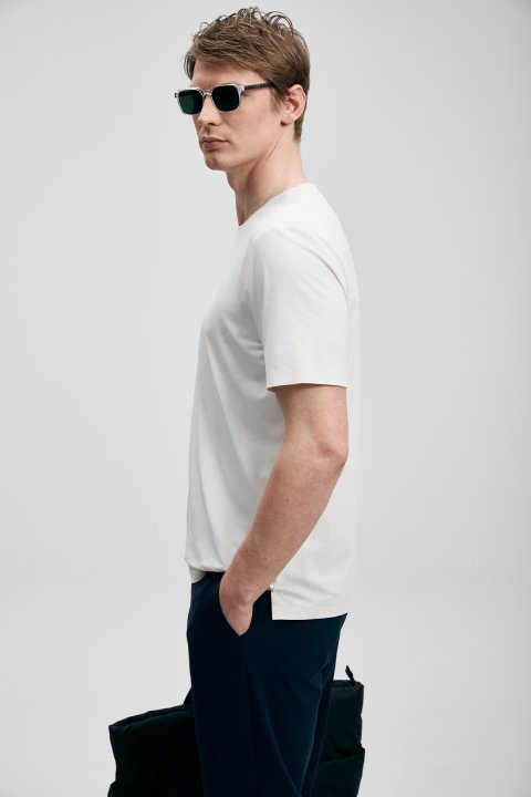 Hi- Tech Performance Seamless T- Shirt Whıte - Lufian