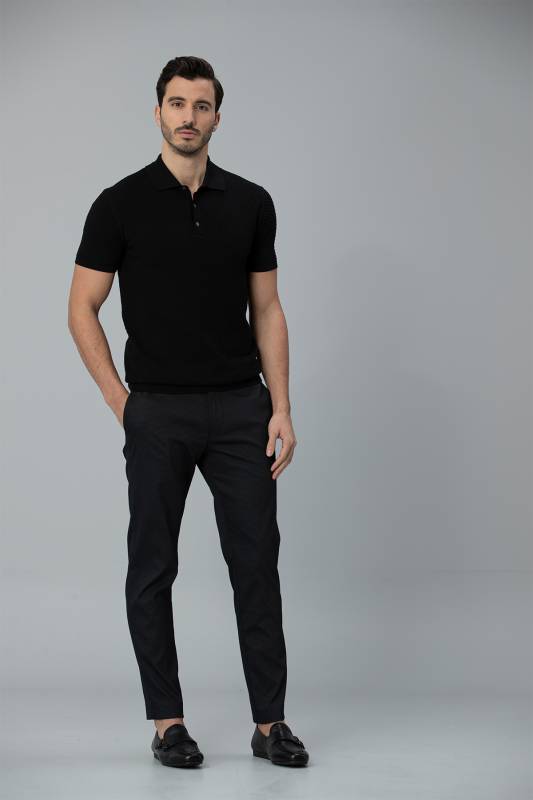 Offil Smart Mens Chino Pants Slım Fıt Black - 2