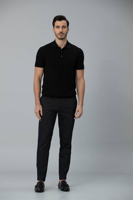 Offil Smart Mens Chino Pants Slım Fıt Black - 3