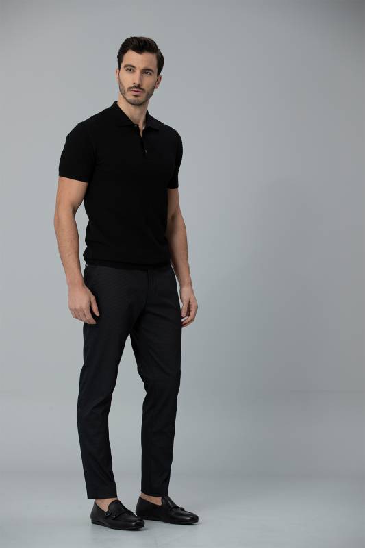 Offil Smart Mens Chino Pants Slım Fıt Black - 5