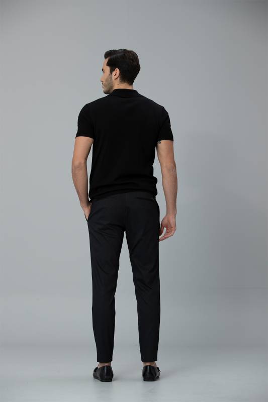 Offil Smart Mens Chino Pants Slım Fıt Black - 6