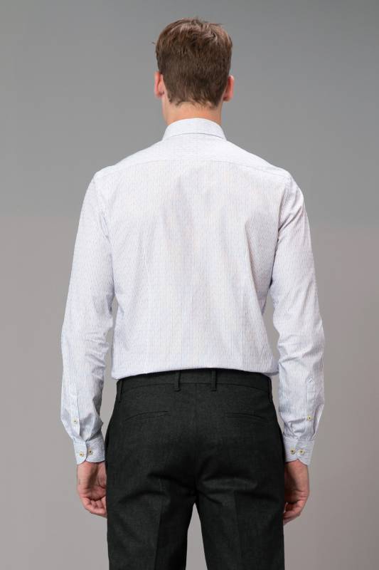 Ohrı Mens Smart Shirt Slım Fıt Sax - 5