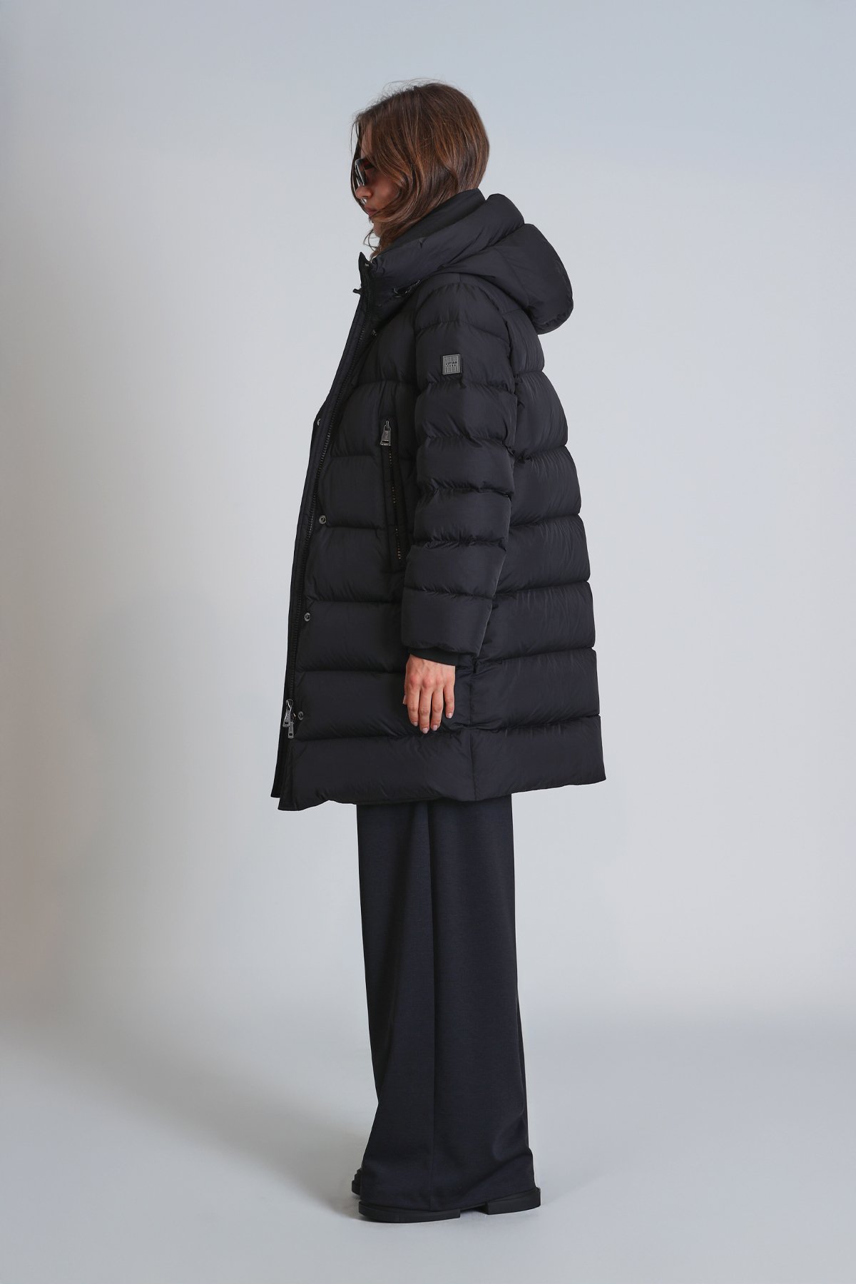 Olıvıa Goose Down Women's Coat Black - LUFIAN