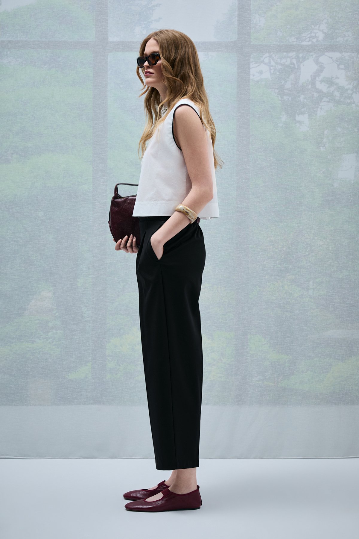 Olıvıa Women's Trousers Black - LUFIAN
