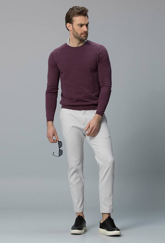 Onreco Smart Mens Chino Pants Slım Fıt Stone - 3