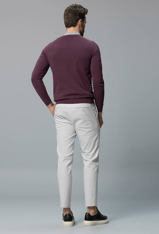 Onreco Smart Mens Chino Pants Slım Fıt Stone - 4