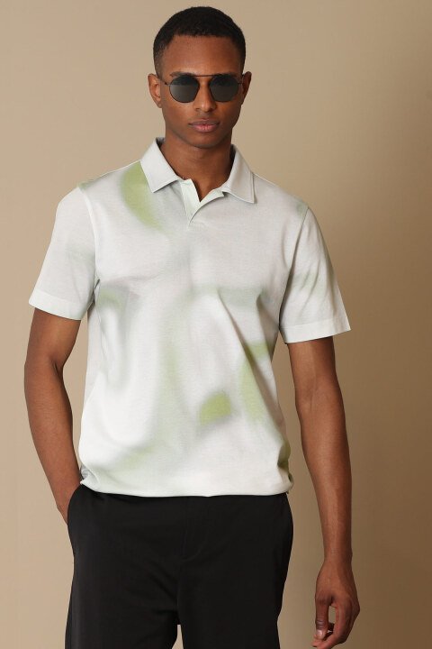 Ontar Smart Mens Polo T - Shirt Green - Lufian