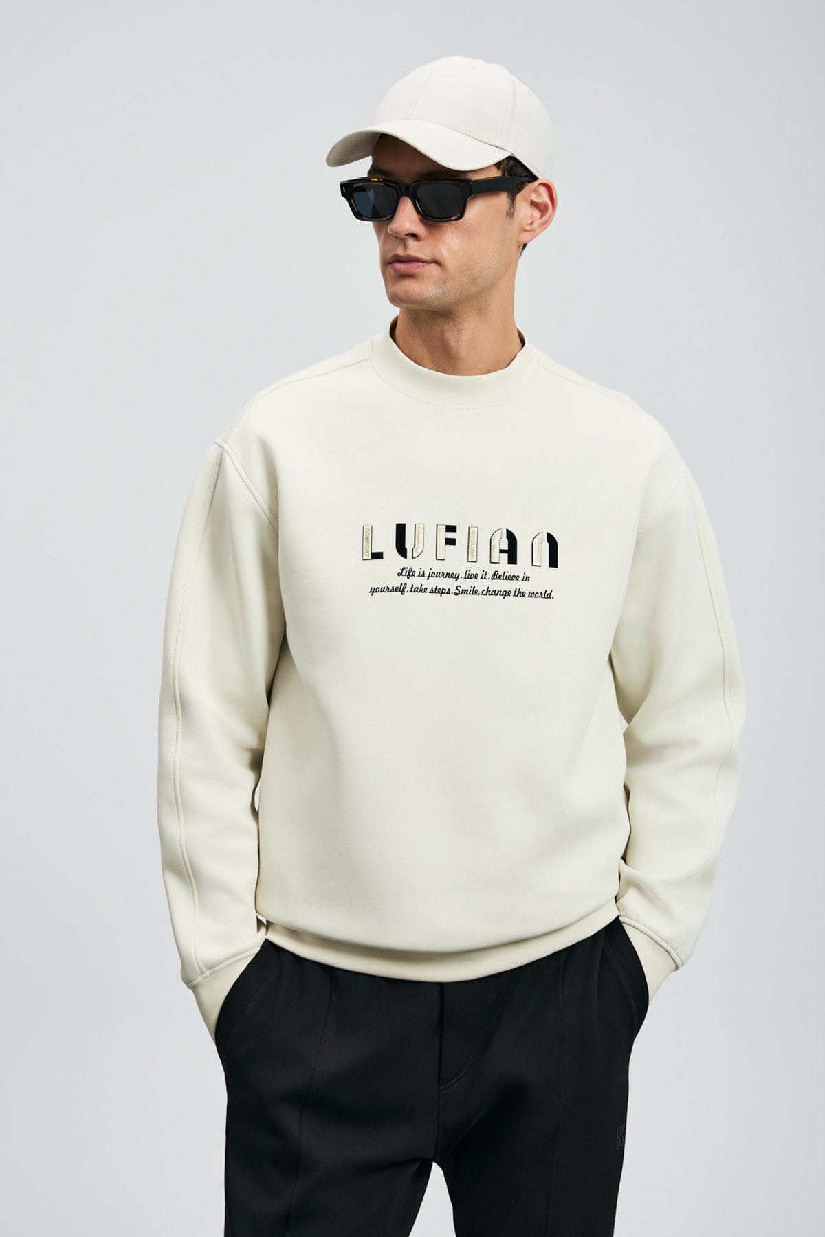 Oracle Men's Sweatshirt Off White - LUFIAN