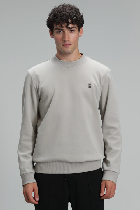 Oscar Male Sweatshirt Beıge - Lufian