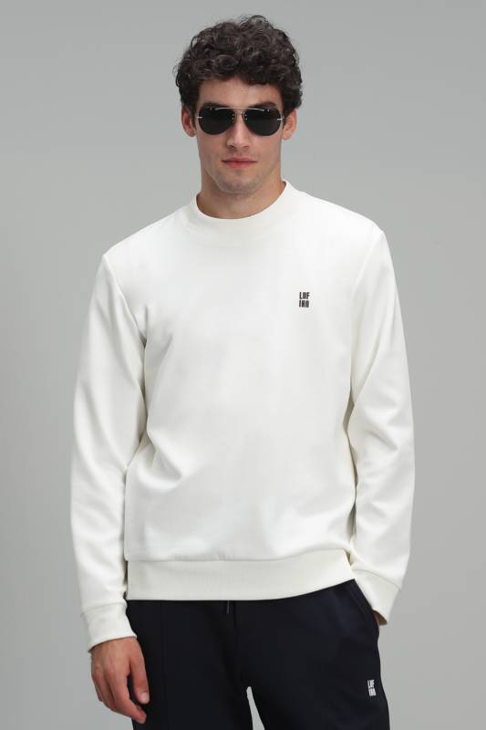 Oscar Male Sweatshirt Off Whıte - 1