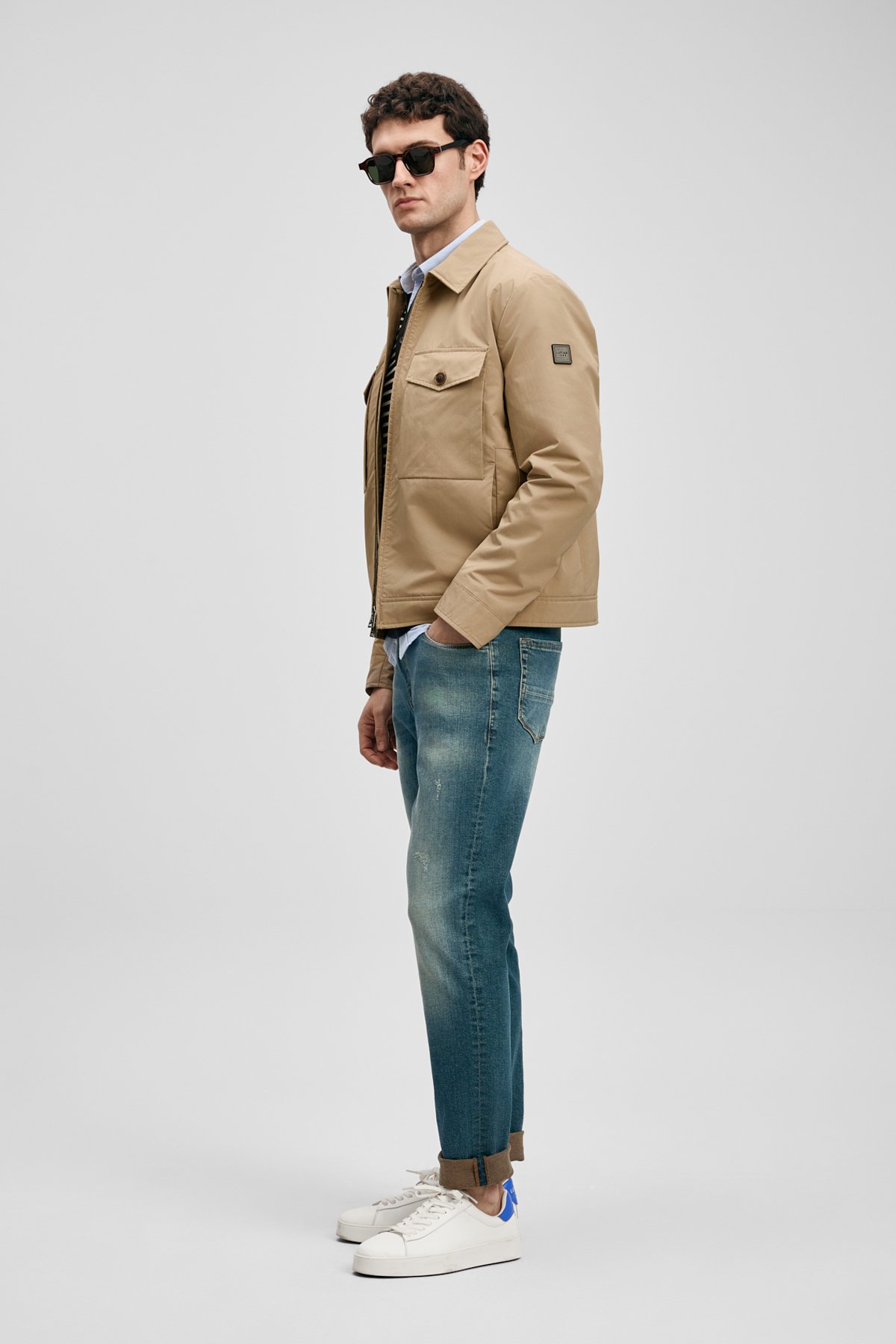Oslo Smart Jeans Men's Pants Slim Fit Green - LUFIAN