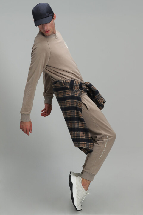 Owen Male Sweatshirt Beıge - Lufian
