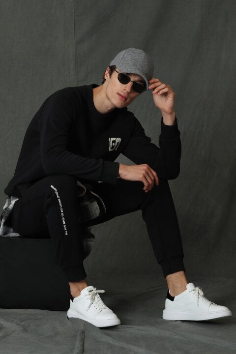 Owen Male Sweatshirt Black - Lufian