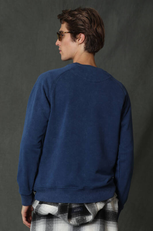 Owen Male Sweatshirt Lıght Navy - 5