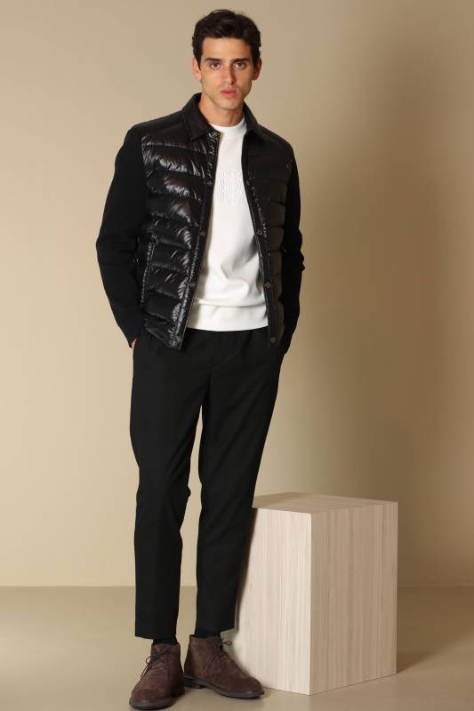 Pablo Goose Feather Male Coat Black - 3