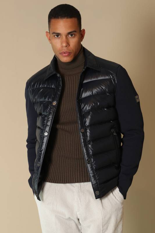 Pablo Goose Feather Male Coat Navy - 1