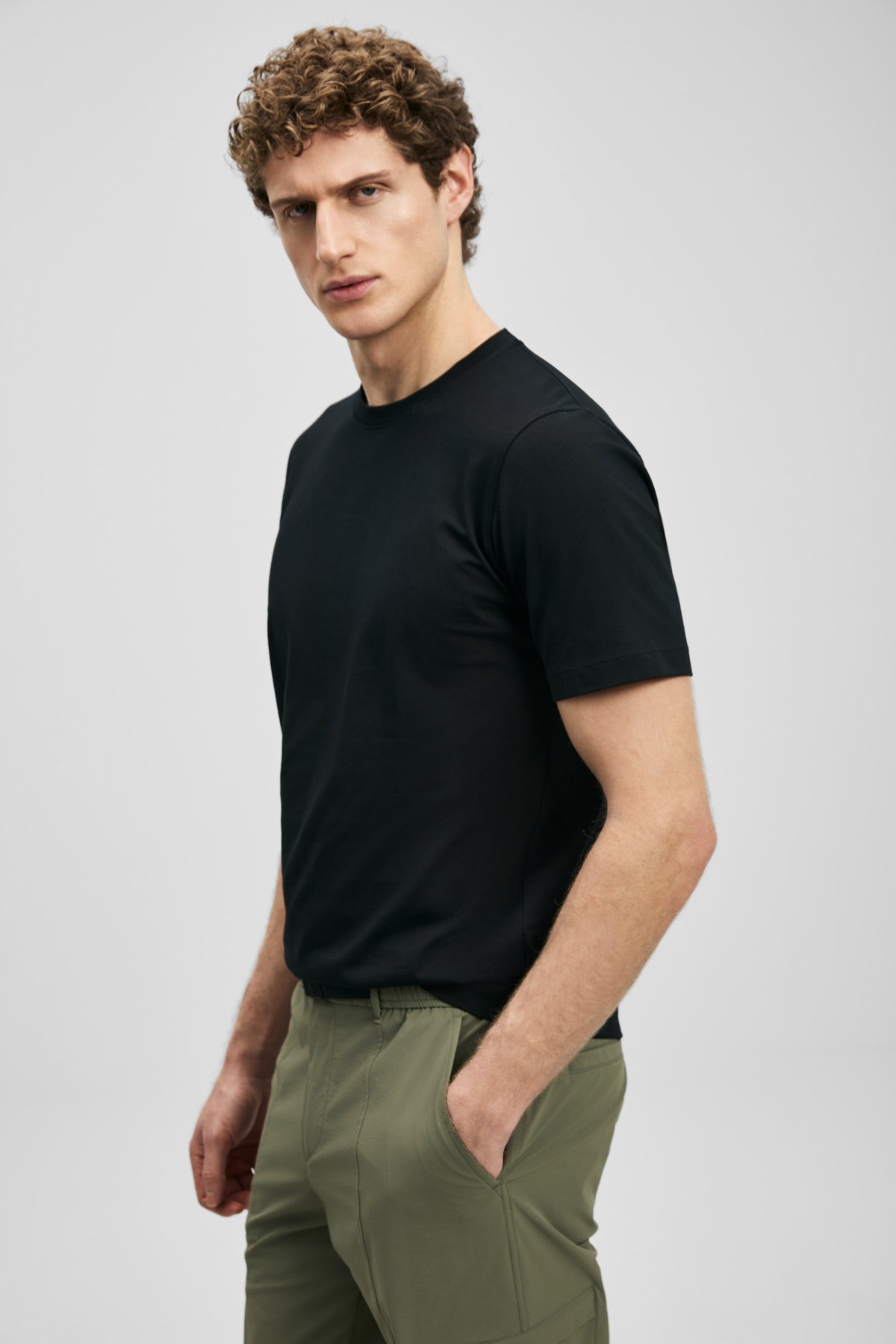 Mens Basic T - Shirt Black - LUFIAN