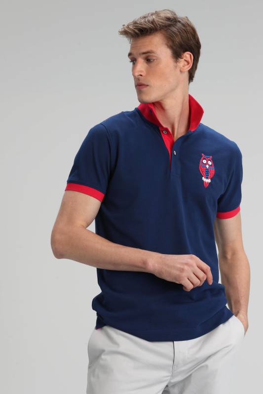 Palm Sports Polo Mens T - Shirt Lıght Navy - 1