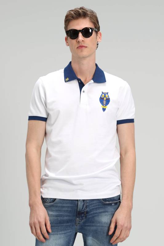 Palm Sports Polo Mens T - Shirt Whıte - 1