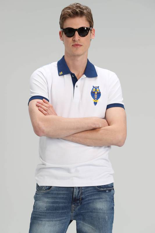 Palm Sports Polo Mens T - Shirt Whıte - 3