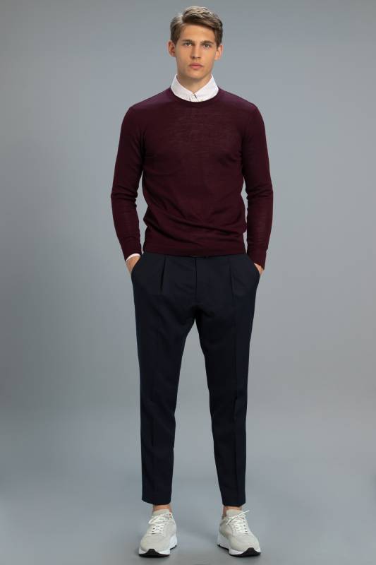 Parda Mens Sweater Burgundy - 1