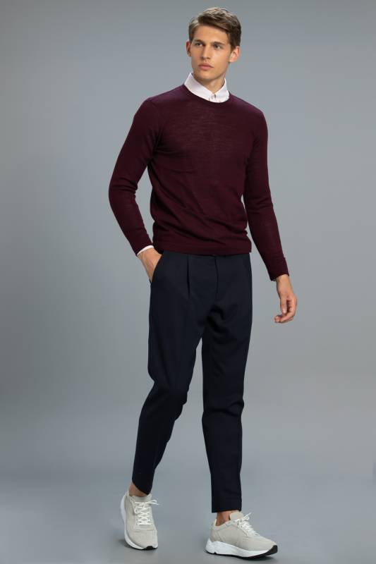 Parda Mens Sweater Burgundy - 3