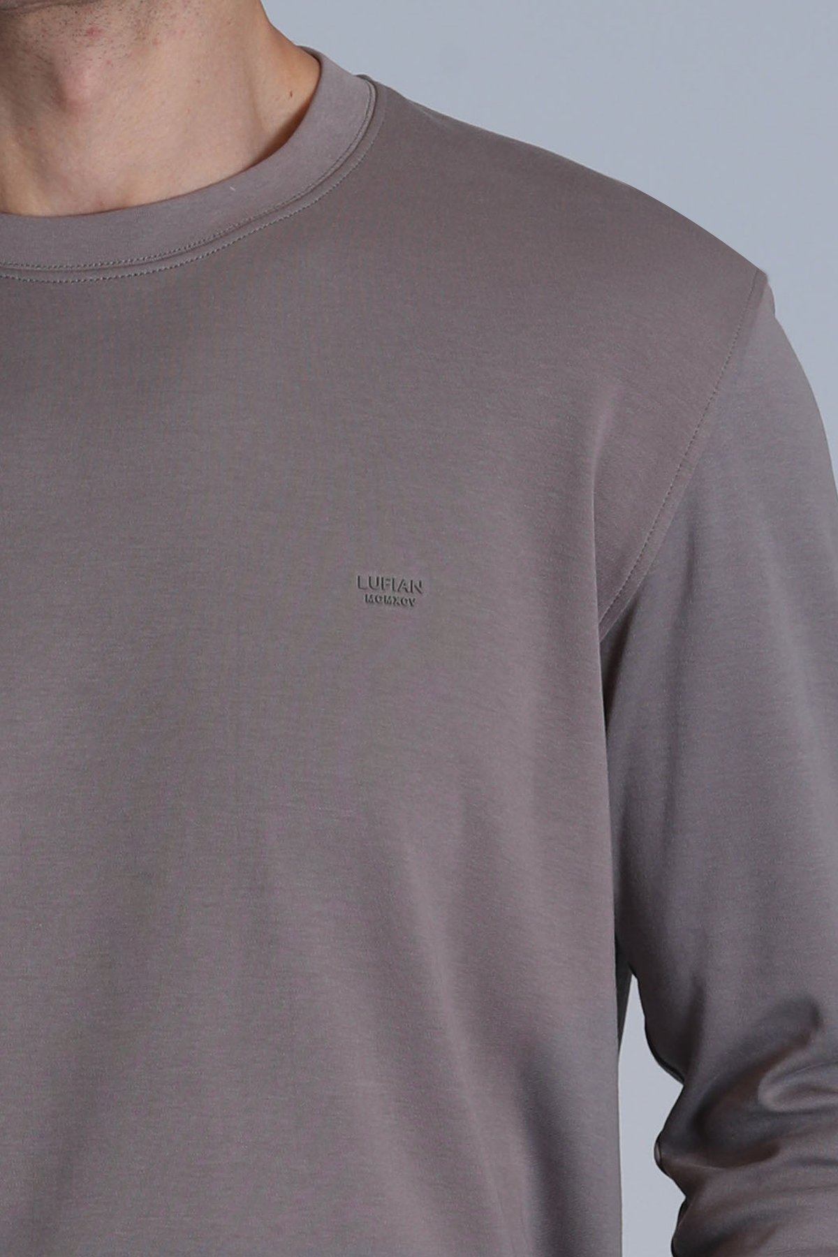 Patrıce Men's Long Sleeve T-Shirt Sand - LUFIAN