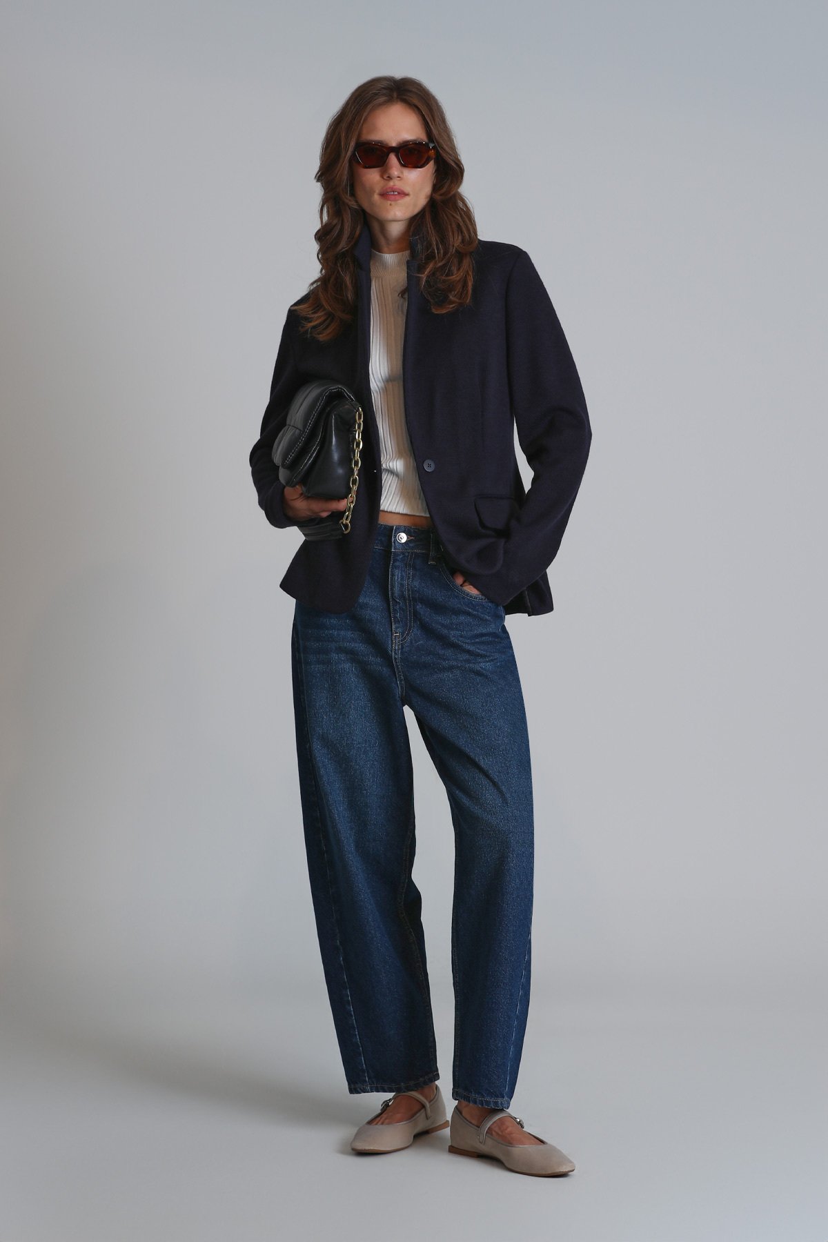 Paul Women's Jacket Navy Blue - LUFIAN
