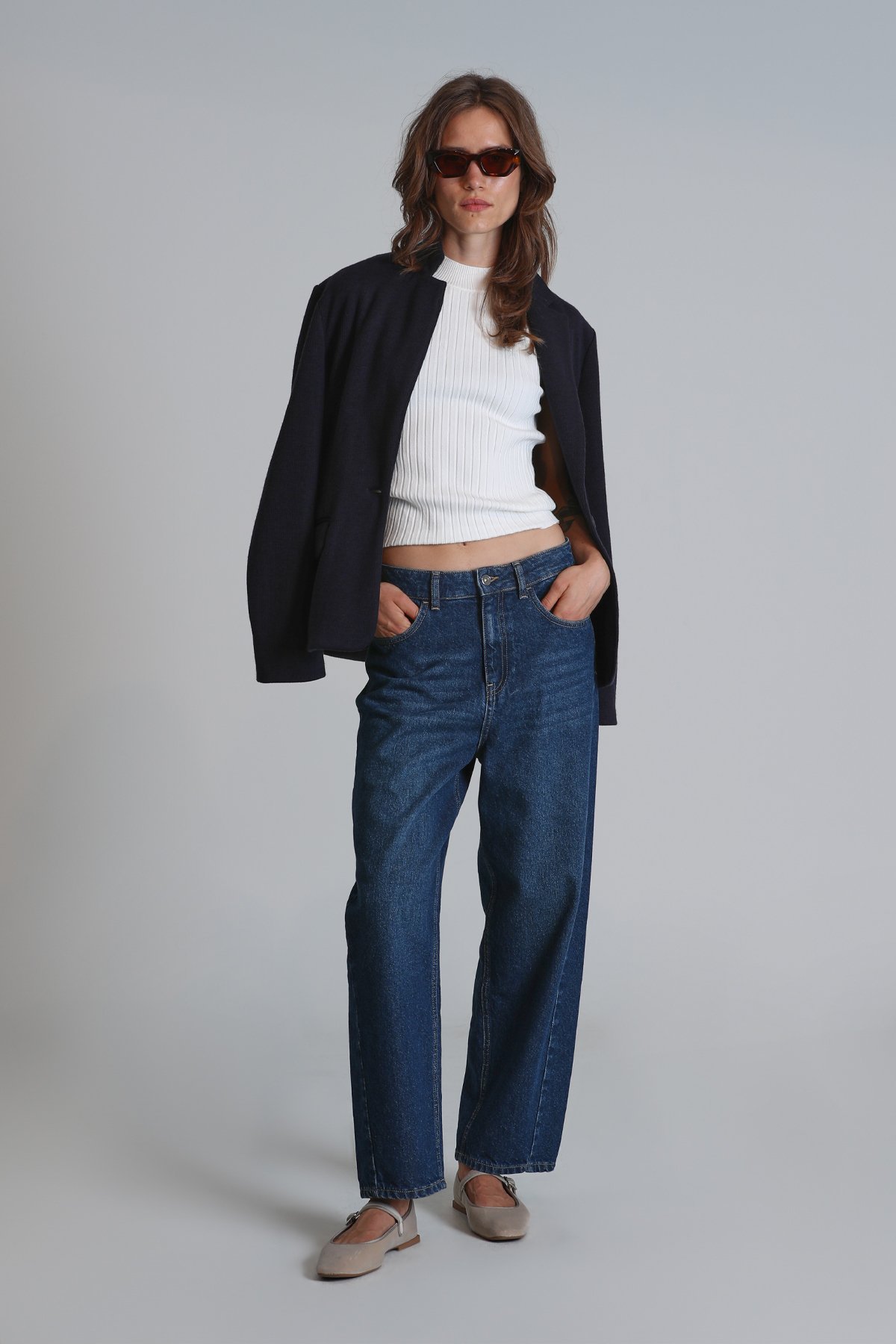 Paul Women's Jacket Navy Blue - LUFIAN
