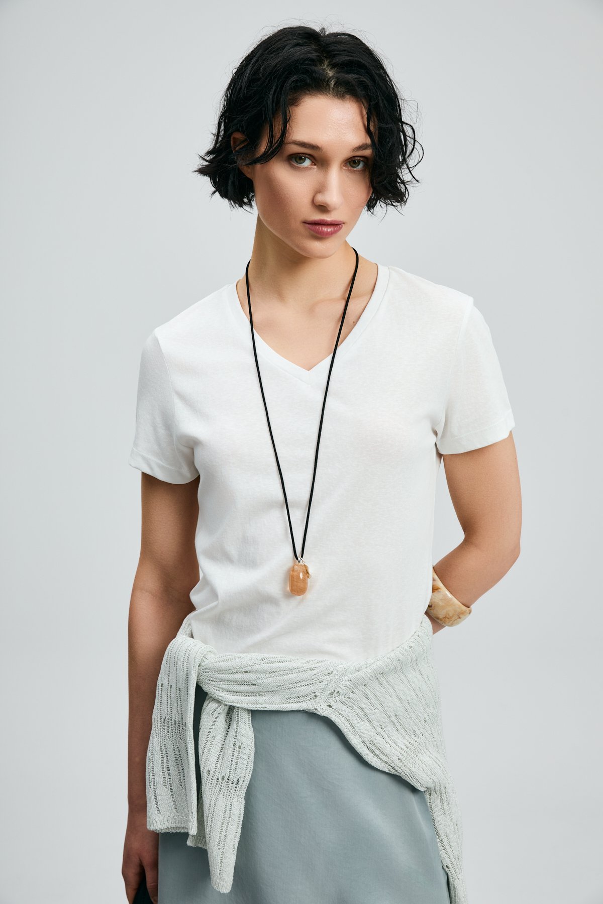 Perses Women's T-Shirt Off White - LUFIAN