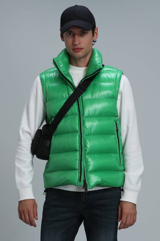 Peter Goose Feather Mens Vest Green - 1