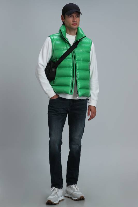 Peter Goose Feather Mens Vest Green - 2