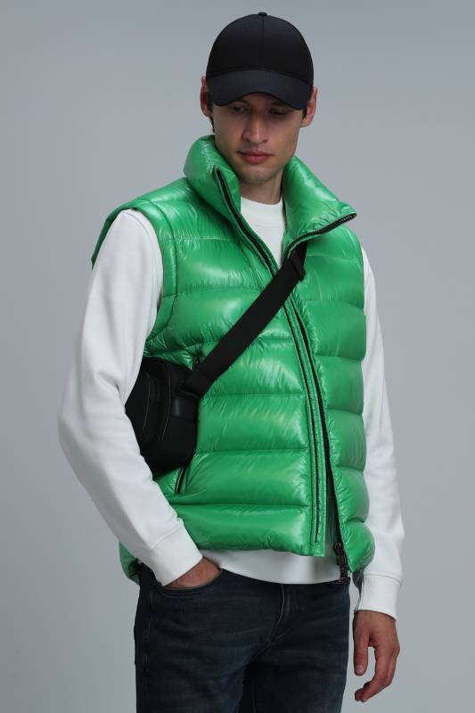 Peter Goose Feather Mens Vest Green - 4