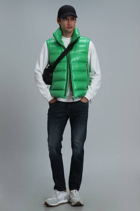 Peter Goose Feather Mens Vest Green - 5