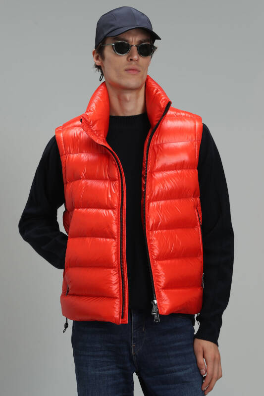 Peter Goose Feather Mens Vest Orange - 1