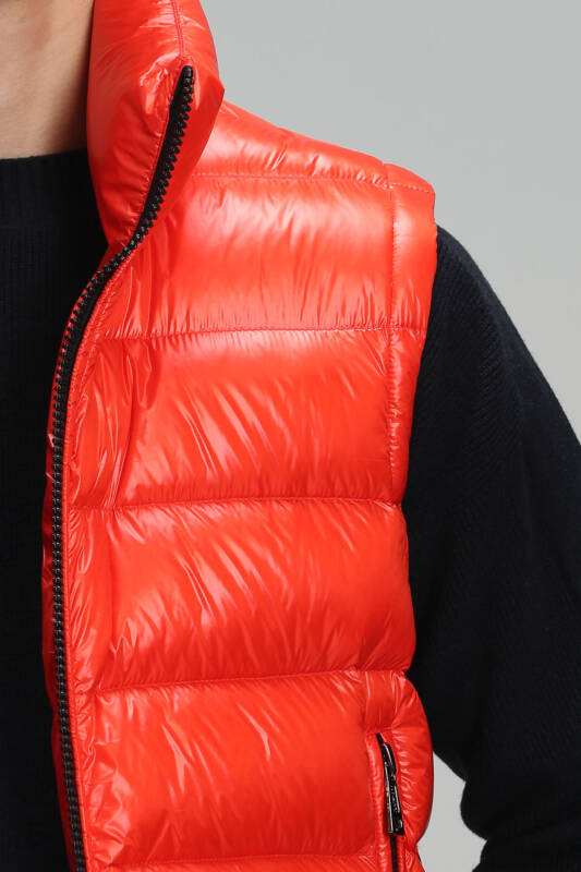 Peter Goose Feather Mens Vest Orange - 4