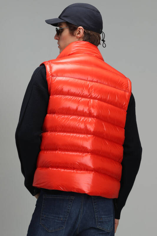 Peter Goose Feather Mens Vest Orange - 5