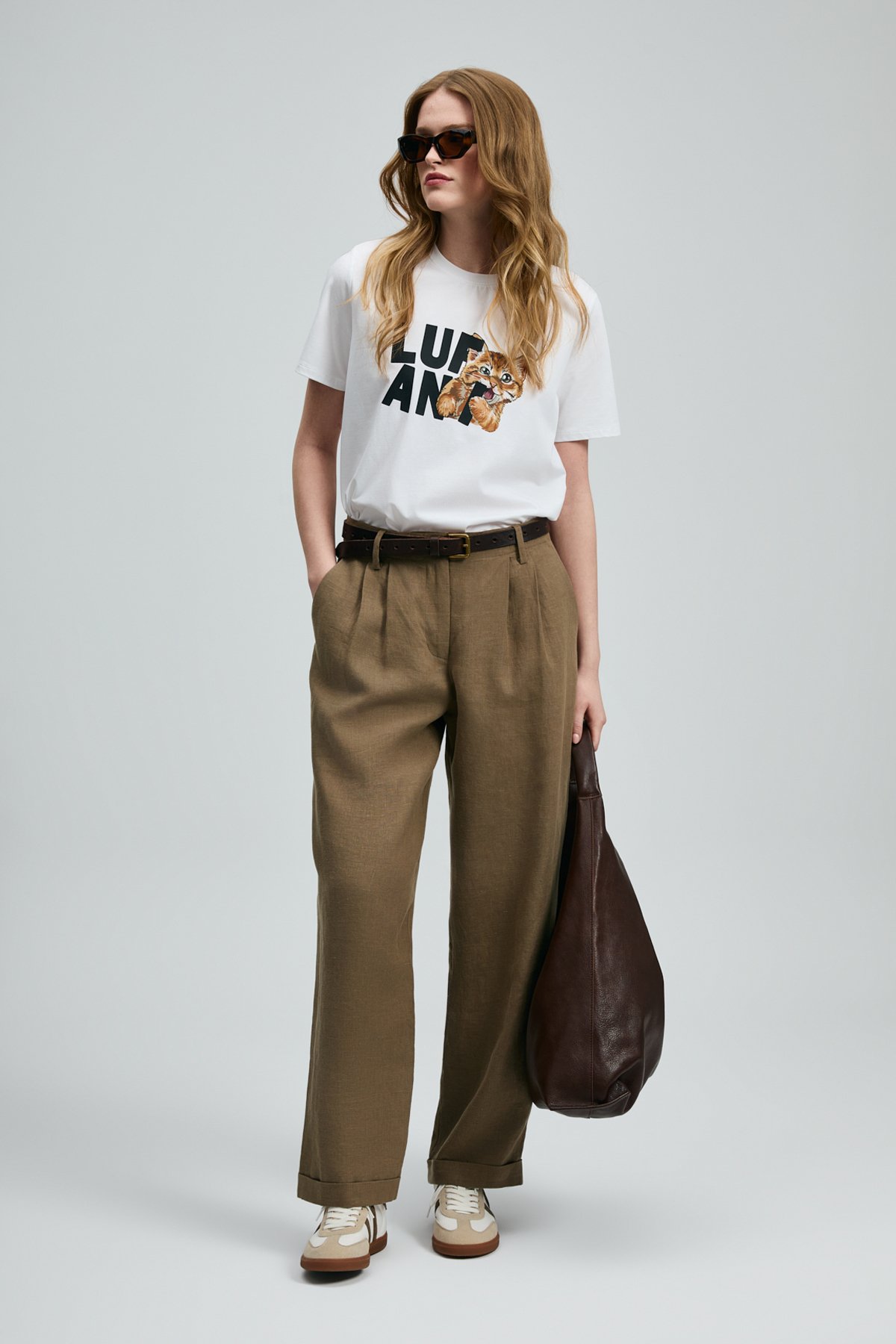 Petıt Women's T-Shirt Off White - LUFIAN