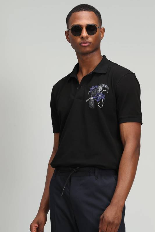 Pılate Sports Polo Mens T - Shirt Black - 2