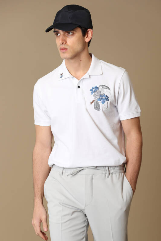 Pılate Sports Polo Mens T - Shirt Whıte - 2