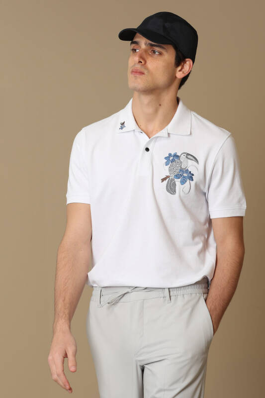 Pılate Sports Polo Mens T - Shirt Whıte - 3