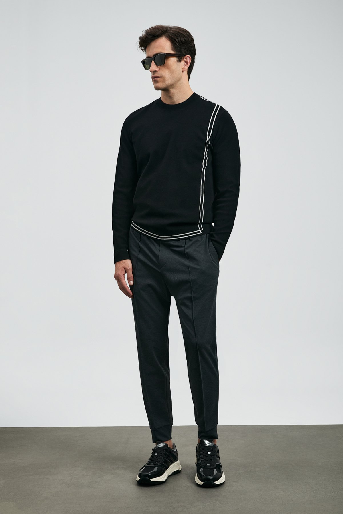 Pıto Jogger Pants Slim Fit Anthracite - LUFIAN