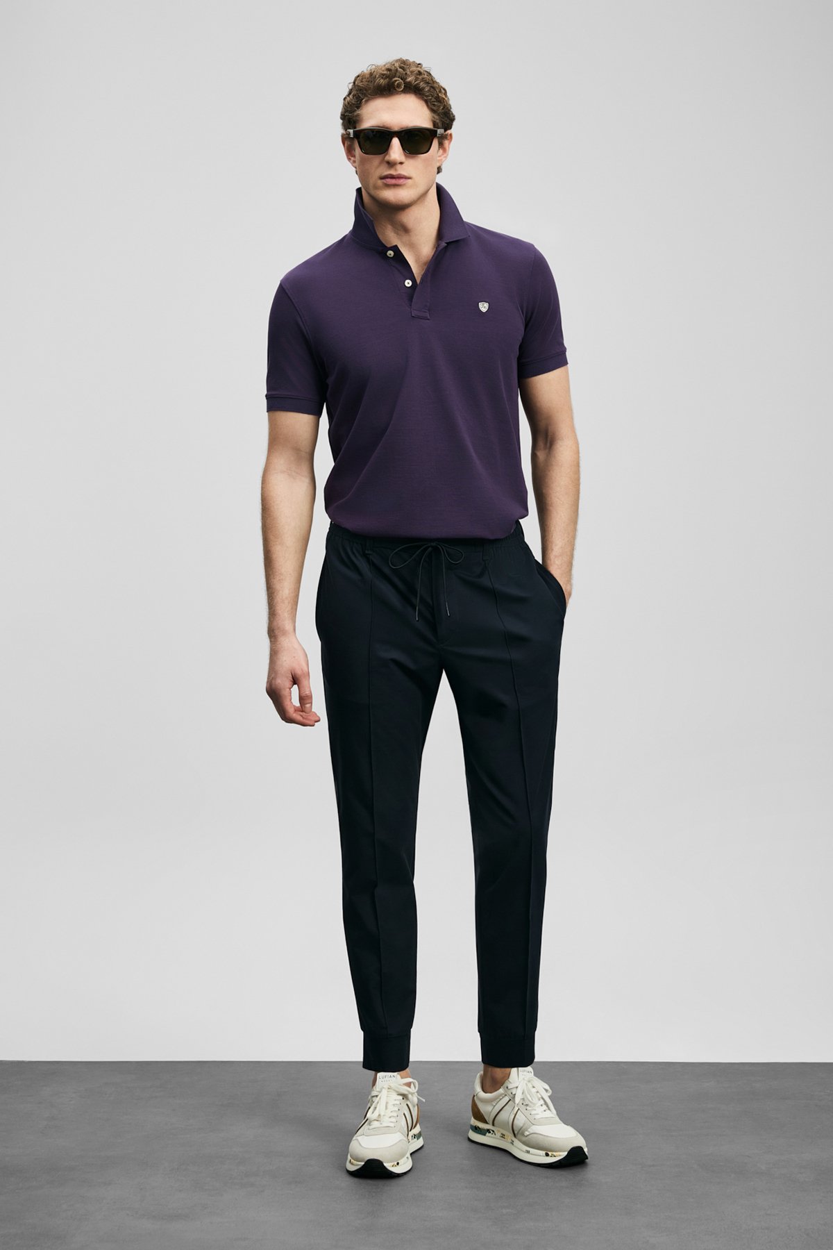 Pito Jogger Pants Slim Fit Navy Blue - LUFIAN