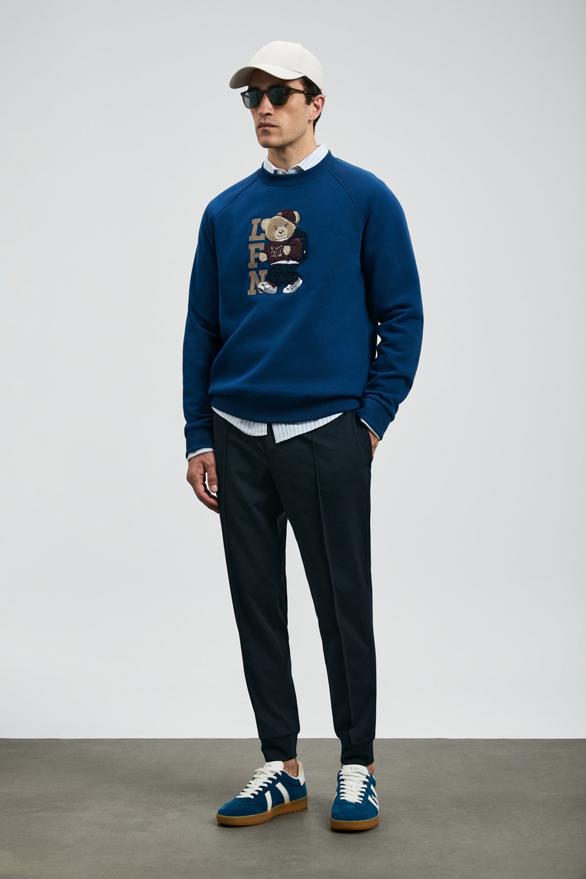 Pıto Jogger Pants Slim Fit Navy Blue - LUFIAN